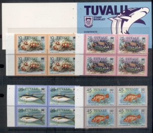 Tuvalu 1981 Marine Life, Fish, exploded booklet $4.60 MUH