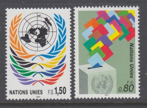 UN Geneva 201-202 MNH VF