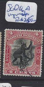 NORTH BORNEO (P1512B) 4C MONKEY POSTAGE DUE SG D16A   VFU  UNPRICED