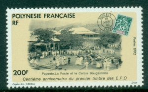 French Polynesia 1992 Polynesian Postage Stamp centenary MUH