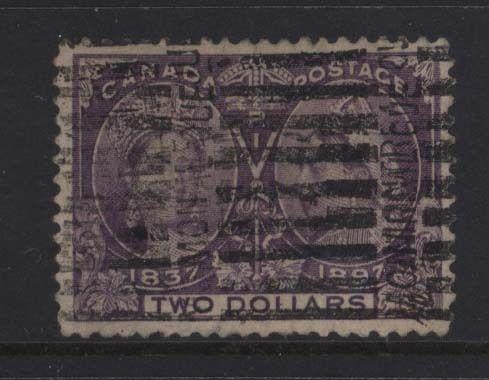 Canada #62 VF Used With Roller Cancel