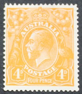 Australia 1915 GV Four Pence (Orange) SG 22 mint