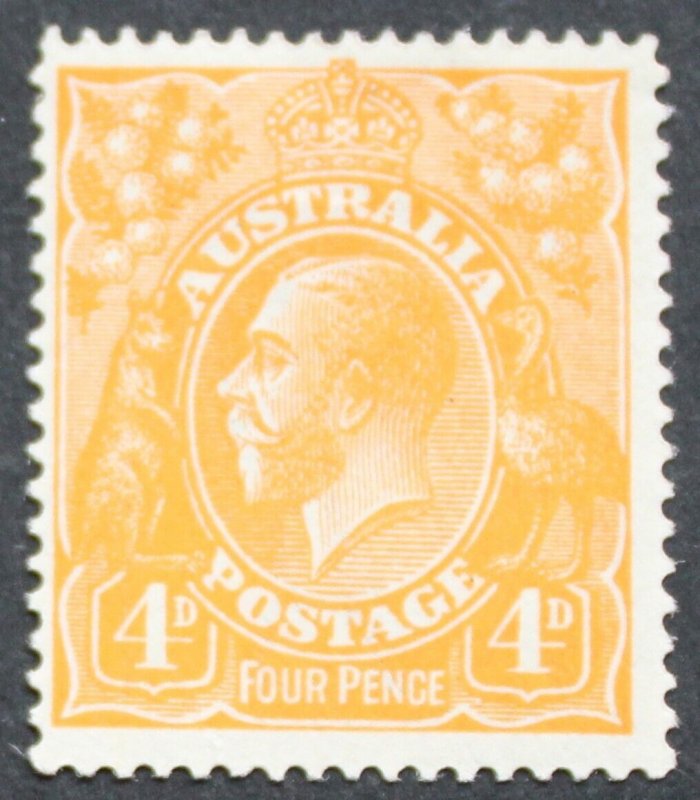 Australia 1915 GV Four Pence (Orange) SG 22 mint