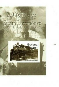 Guyana - 2005 - Steam Trains - Souvenir Sheet - MNH