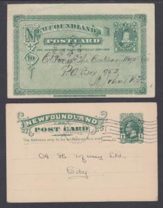 Newfoundland Uni UX3, UX13 used 1880 & 1930 1c Postal Cards