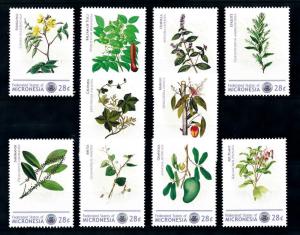 [90954] Micronesia  Flora Plants Pflanzen 10 Values MNH