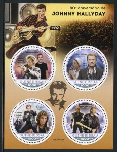 GUINEA BISSAU 2023 80th BIRTH ANNIVERSARY OF JOHNNY HALLYDAY SHEET MINT NH