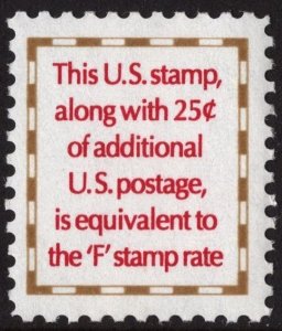 SC#2521 (4¢) F Make-Up Rate Single (1991) MNH