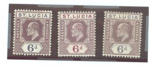 St. Lucia #53a/61/61a  Single