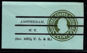 #U423 Franklin Precancel Cut Square Type 1a1  - Unused