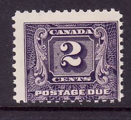 Canada-Sc#J7-Unused 2c dark violet Postage Due-og-NH-1930-2-Cdn566-