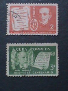 ​CUBA FAMOUS PERSONS OF CUBA STAMPS USED-VF WE SHIP TO WORLD WIDE WE COMBINED