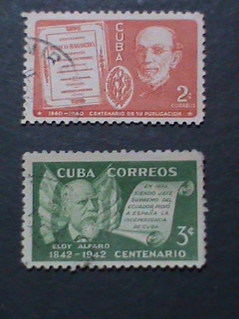 ​CUBA FAMOUS PERSONS OF CUBA STAMPS USED-VF WE SHIP TO WORLD WIDE WE COMBINED