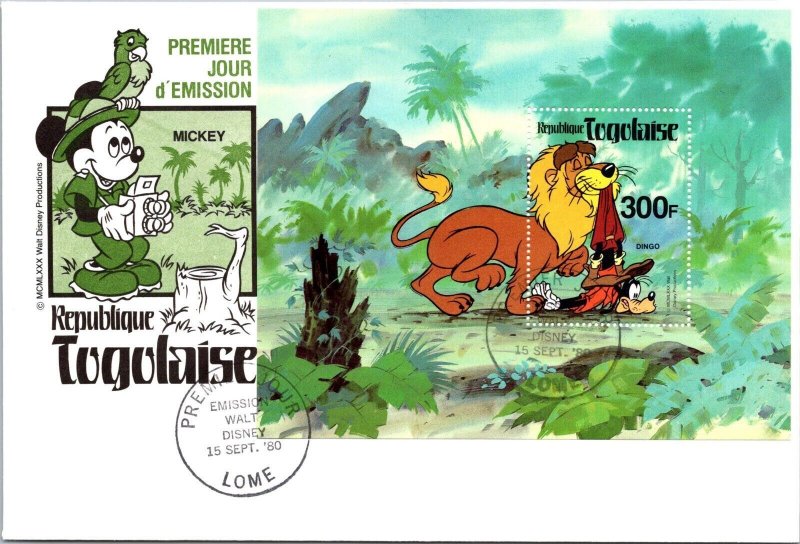 Togo FDC 1980 - Christmas Cover Mickey - Lome - F65008