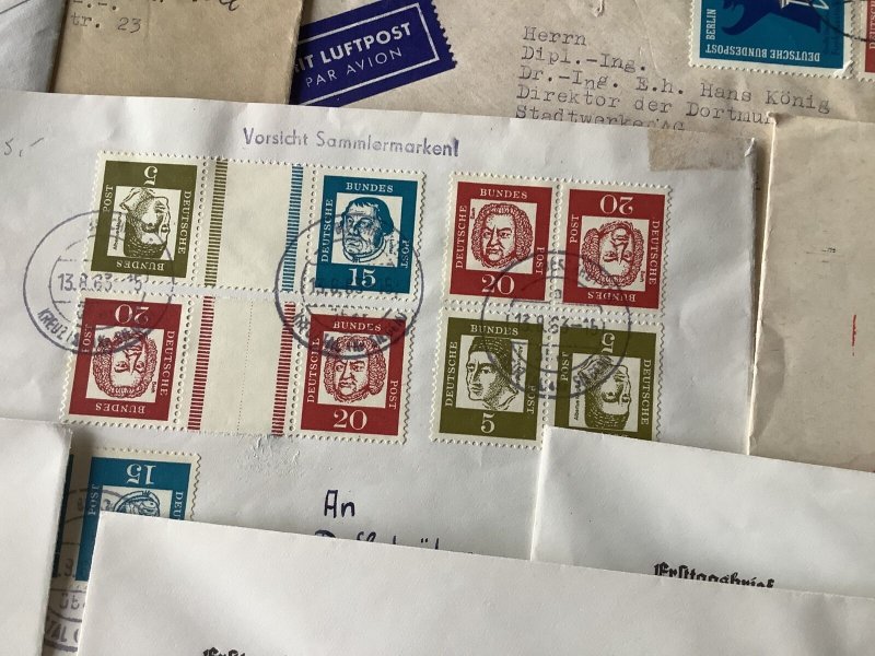 Germany collection of famous Germans postal covers 18 items  Ref A538
