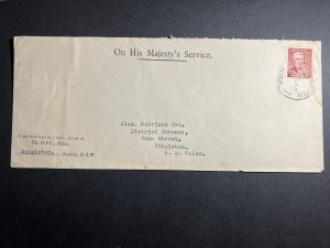 1948 Australia Cover Singleton NSW Local Use The OIC Police His Majesty Service