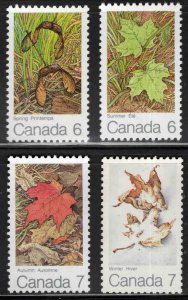 Canada Scott 535-538 MNH** Maple Tree leaves stamp set