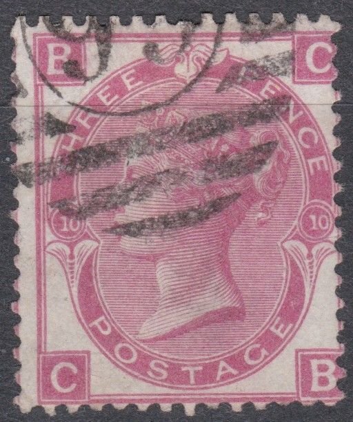 001485/ GB QV Sg103 3d Rose Pl 10 Good Used Cv £150 CB
