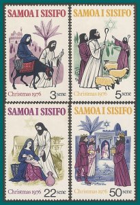 Samoa 1976 Christmas, MNH #442-445,SG474-SG477