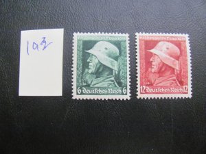 Germany 1935 MNH SC 452-453 SET  VF/XF 20 EUROS (193)