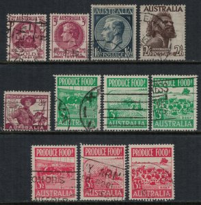 Australia #244-55  CV $5.10