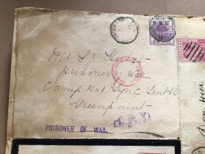 South Africa Boer War Prisoner Of War cover fronts collection on page Ref 61525