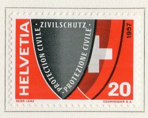 Switzerland Helvetia 1957 Early Issue Fine Mint Hinged 20c. NW-171133