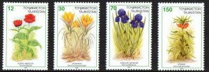 Tajikistan Stamp 121-124  - Flowers