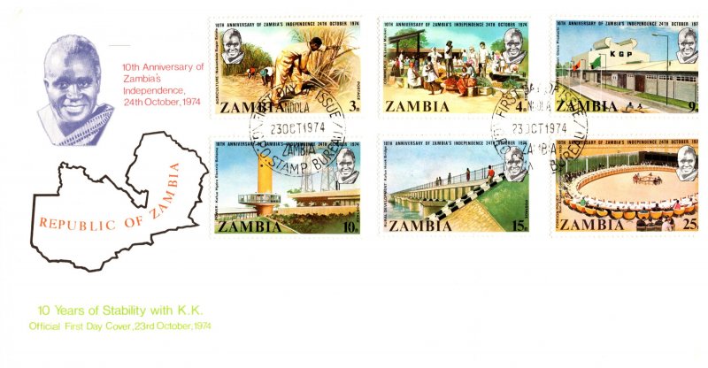 Zambia, Worldwide First Day Cover