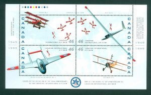 Canada. 1999  Souvenir Sheet MNH. International Air Show 1949-1999. Sc# 1807.