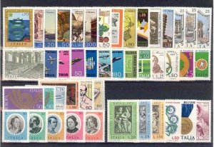 1973 - ITALY - YEAR COMPLETE SET SC#1089-1137 - MNH**