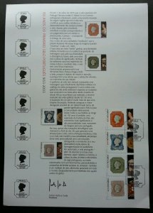Portugal 150 Years Of Portuguese Postage Stamps 2003 (stamp on info sheet)