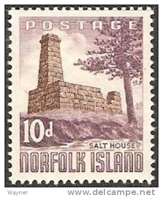 1961 Norfolk Island Scott 35 Salt House MH