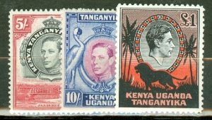 LC: Kenya Uganda Tanganyika 66//85 mint various perfs CV $285; scan shows a few