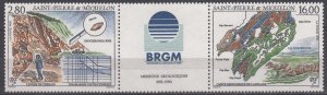 1995 St Pierre and Miquelon 697-698strip BRGM geology 10,00 €