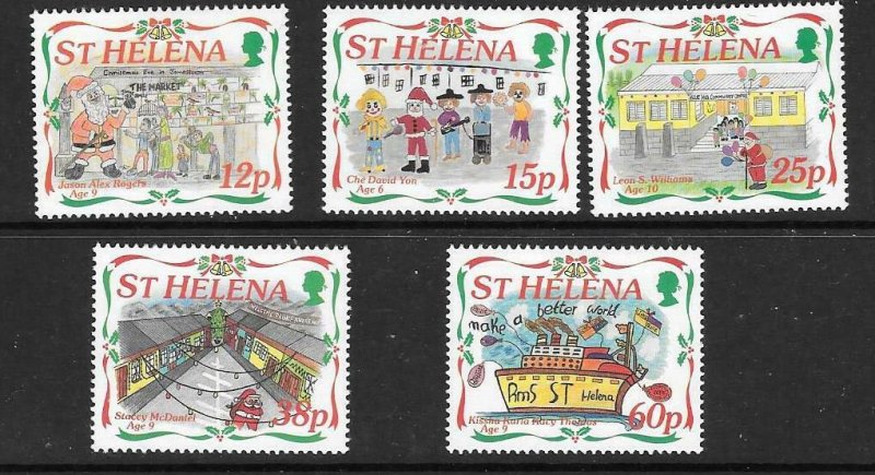 ST.HELENA SG705/9 1995 CHRISTMAS MNH