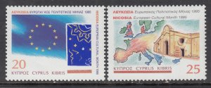 Cyprus 869-870 MNH VF