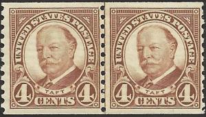 # 687 MINT NEVER HINGED BROWN TAFT