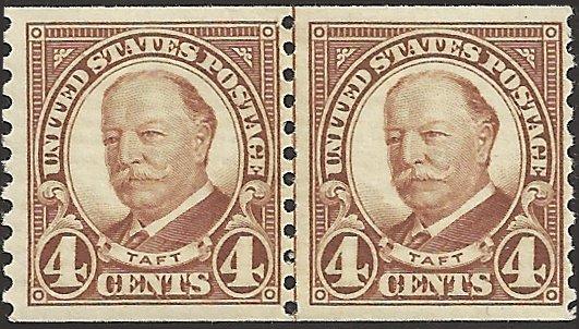 # 687 MINT NEVER HINGED BROWN TAFT