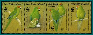 Norfolk Island 1987 Green Parrot, MNH #421,SG425a