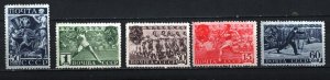 RUSSIA/USSR 1940 SPORTS SET OF 5 STAMPS MNH