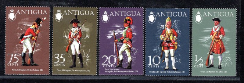 ANTIGUA SC# 274-78 FVF/MOG