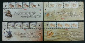 *FREE SHIP Malaysia Seashell 2008 Sea Beach Marine Life Shell (stamp title) MNH