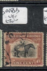 NORTH BORNEO 1C TAPIR   SG 158B      VFU   P0531H