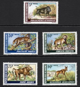 Dahomey ((1969) Animals #252-56 VF LH