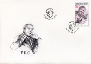 Czech Rep 2018 FDC Miroslav Hornicek Czech Actor 1v Cover Actors People Stamps