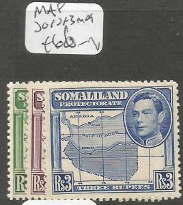 Somaliland Protectorate Map SG 121-3 MOG (6chi) 