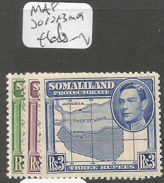 Somaliland Protectorate Map SG 121-3 MOG (6chi)