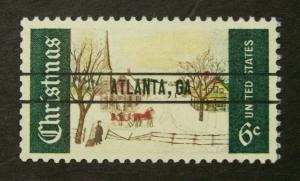 # 1384 MNH 6c Christmas, precancelled  ATLANTA, GA (6460)