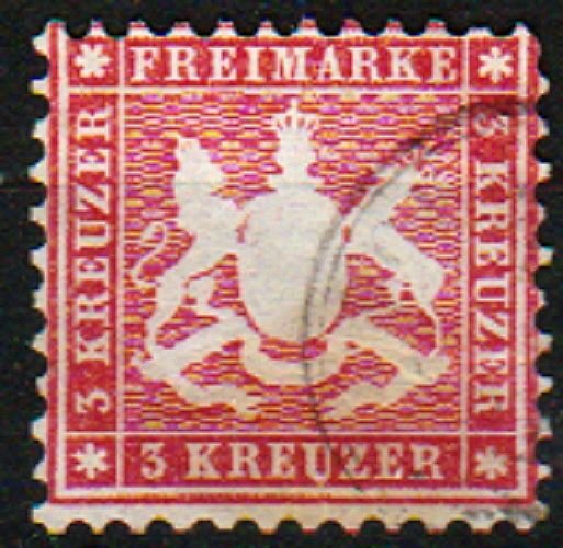 Mi: 26  Used   1863  Cat  €   7.00  wurttemberg